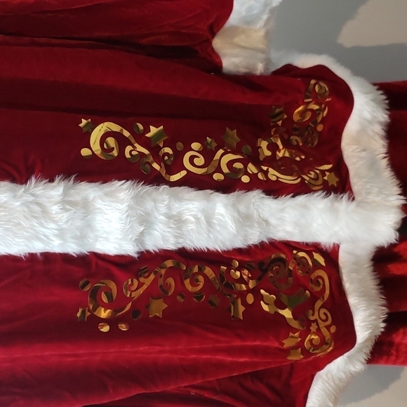 REGAL Crimson Deluxe Plush 6 Piece Santa Suit Fits XL Halloween Costume - Picture 3 of 15